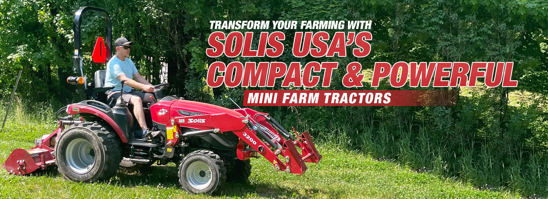 Transform Your Farming with Solis USA’s Compact and Powerful Mini Farm Tractors